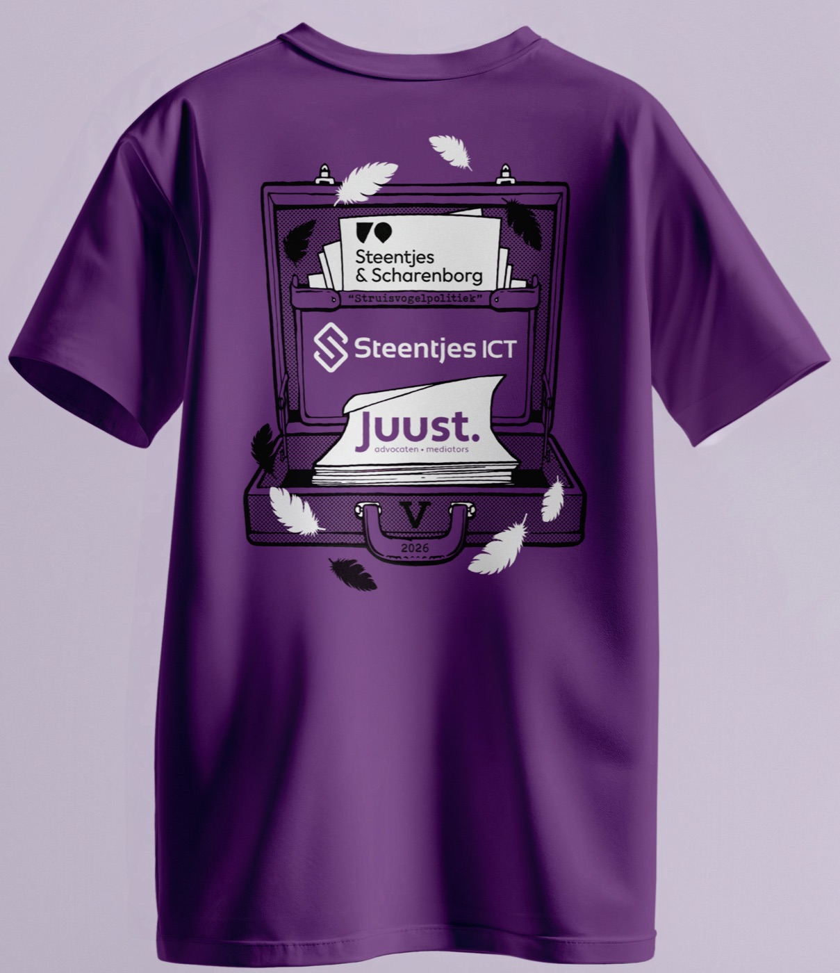 Achterkant van het corsoshirt